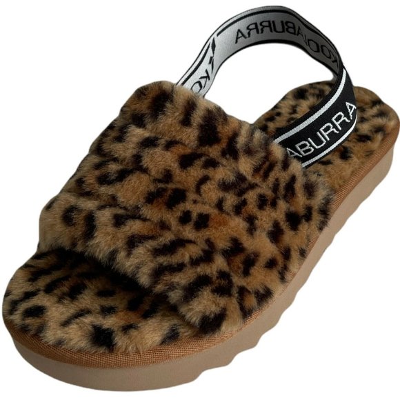 Women’s Slippers Size 7 Koolaburra FUZZ'N II CHEETAH Strappy Sandal - Picture 3 of 12